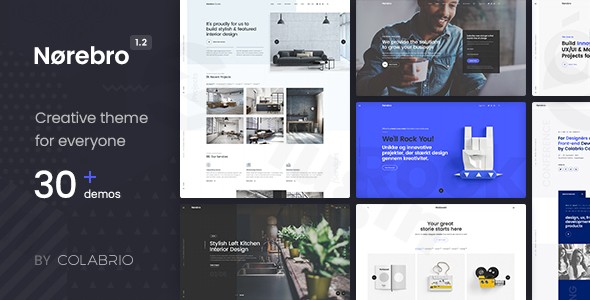 norebro creative portfolio theme for multipurpose usage plugin - Download WordPress Themes in One Place​