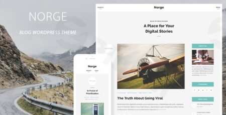 norge responsive blog wordpress theme plugin - Norge - Responsive Blog Wordpress Theme