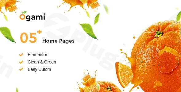 ogami organic store bakery wordpress theme plugin - Download WordPress Themes in One Place​