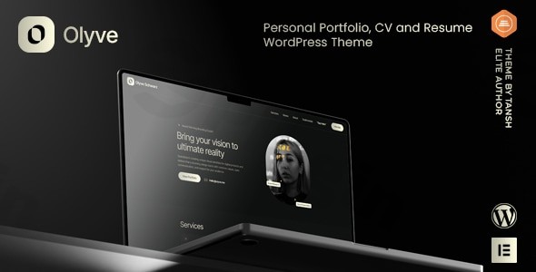 olyve personal portfolio wordpress theme plugin - Download WordPress Themes in One Place​