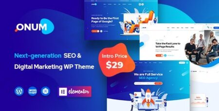 onum seo marketing elementor wp theme plugin - Onum - Seo & Marketing Elementor Wp Theme