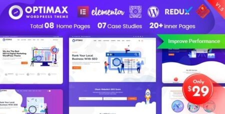 optimax seo marketing wordpress theme plugin - Optimax - Seo & Marketing Wordpress Theme
