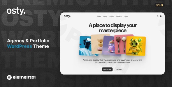 osty creative agency and portfolio theme plugin - Download WordPress Themes in One Place​