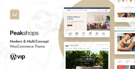 peakshops modern multi concept woocommerce theme plugin - Peakshops - Modern & Multi-concept Woocommerce Theme