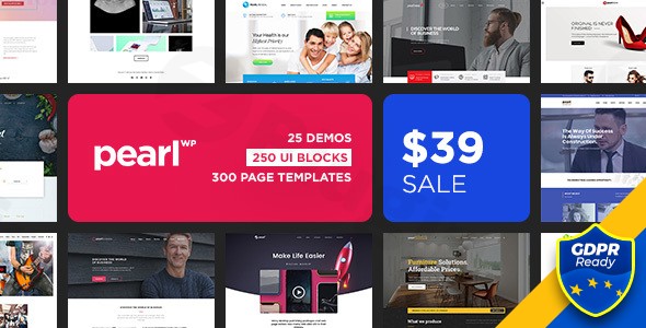 pearl best corporate business wordpress theme plugin - Download WordPress Themes in One Place​