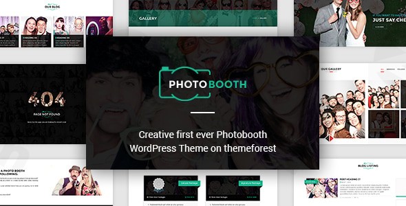 photobooth photography portfolio wordpress theme plugin - Download WordPress Themes in One Place​