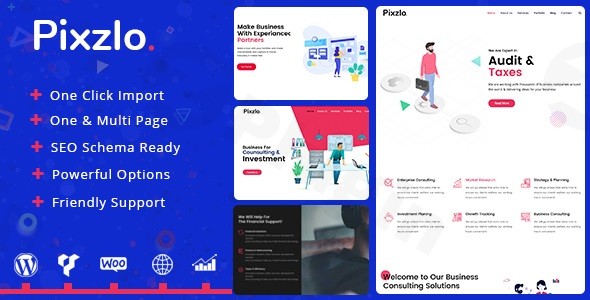 pixzlo creative theme for professionals plugin - Download WordPress Themes in One Place​