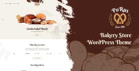 porus bakery store wordpress theme plugin - Porus - Bakery Store Wordpress Theme