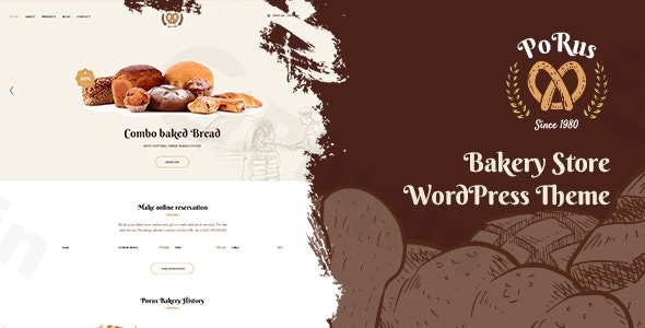 porus bakery store wordpress theme plugin - Download WordPress Themes in One Place​