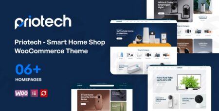 priotech smart home shop woocommerce theme plugin - Priotech - Smart Home Shop Woocommerce Theme