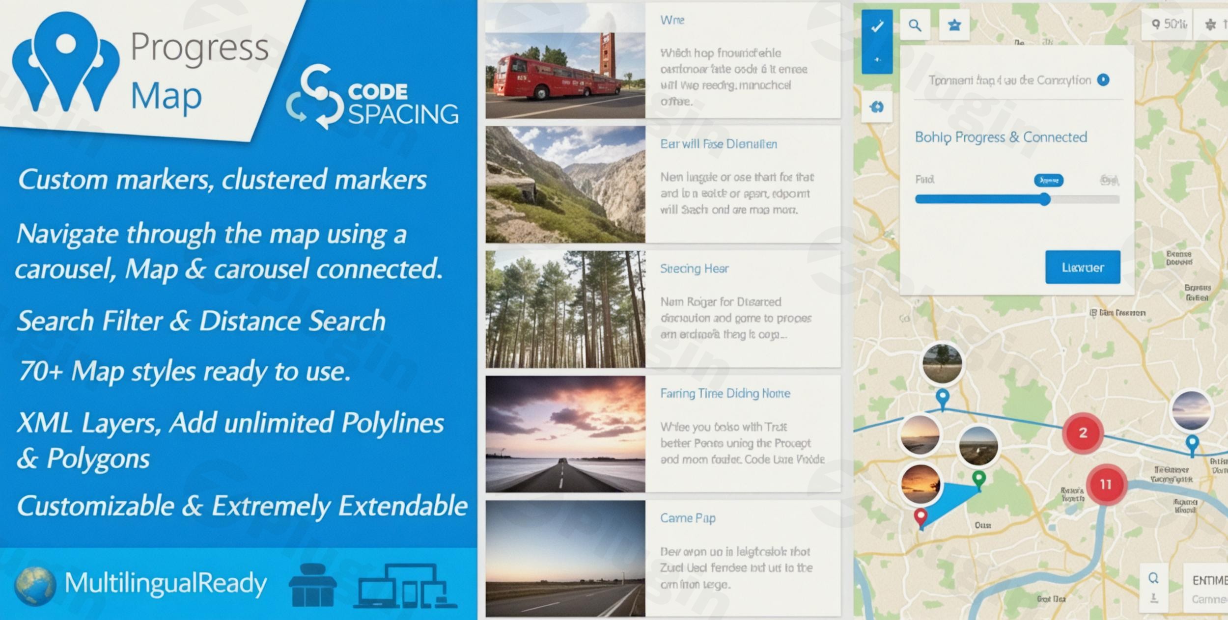 progress map wordpress plugin by codespacing plugin - Download the Best WordPress Plugins in One Place​