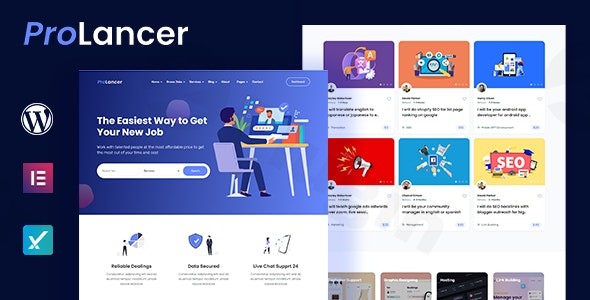 prolancer freelance marketplace wordpress theme plugin - Download WordPress Themes in One Place​