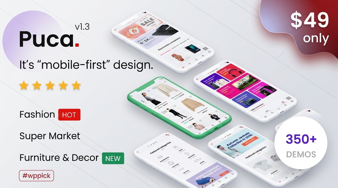 puca best optimized mobile woocommerce theme feature - Puca - Best Optimized Mobile Woocommerce Theme