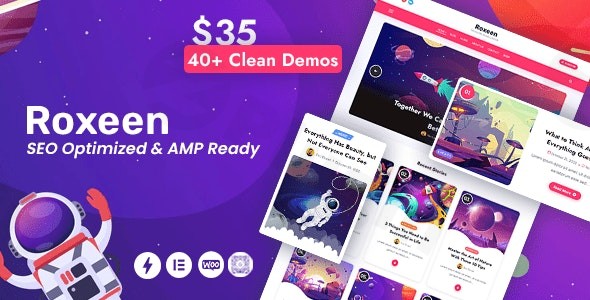 roxeen personal lightweight wordpress theme plugin - Download WordPress Themes in One Place​