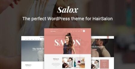 salox hair salon wordpress theme plugin - Salox | Hair Salon Wordpress Theme
