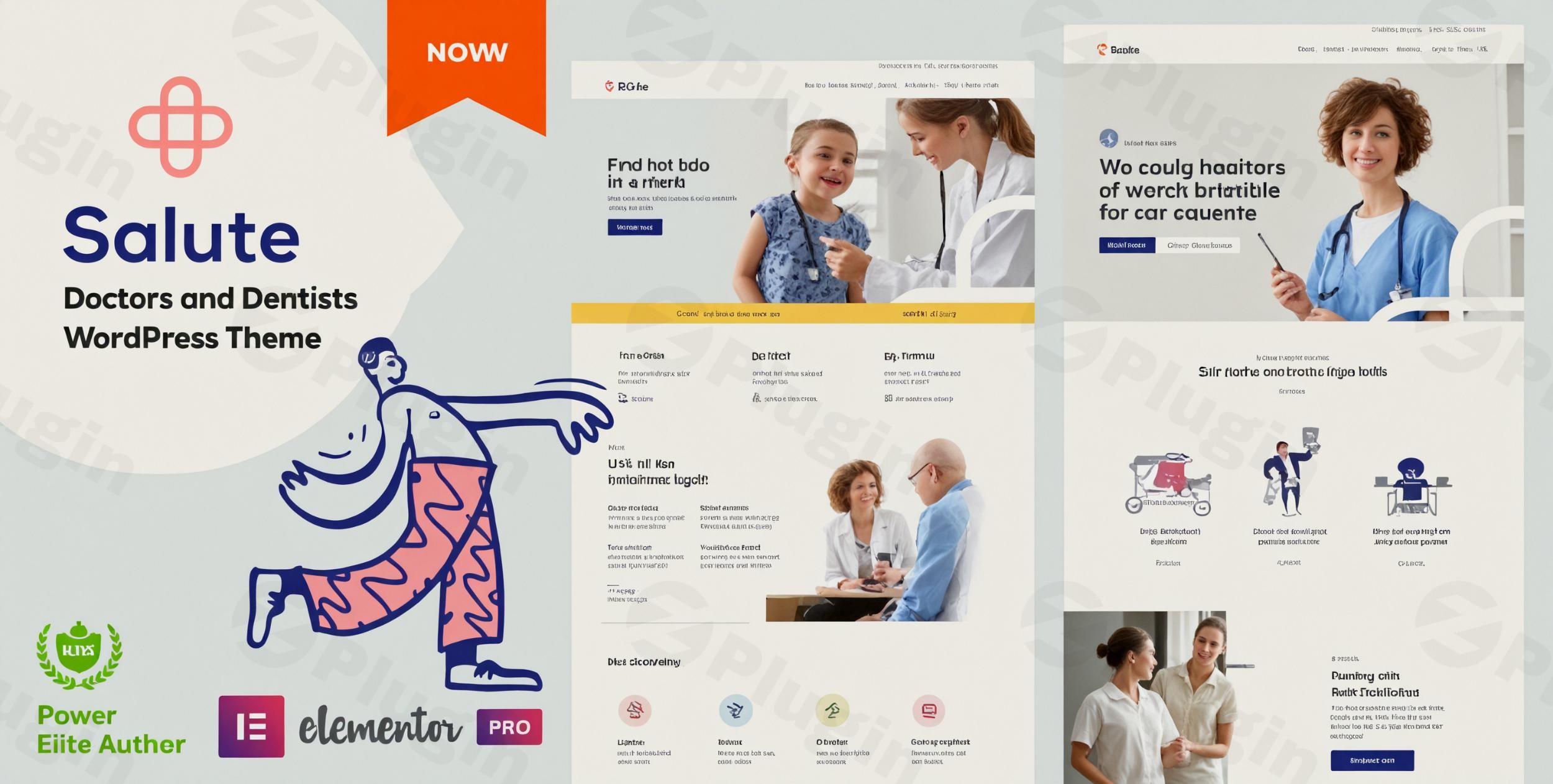 salute medical elementor wordpress theme plugin - Download WordPress Themes in One Place​