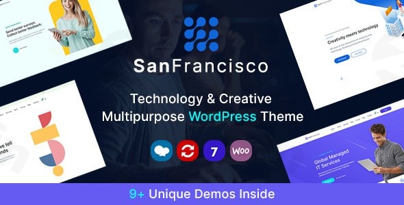 san francisco it technology and creative wordpress theme plugin - Download WordPress Themes in One Place​