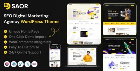 saor seo digital marketing agency wordpress theme plugin - Saor - Seo Digital Marketing Agency Wordpress Theme