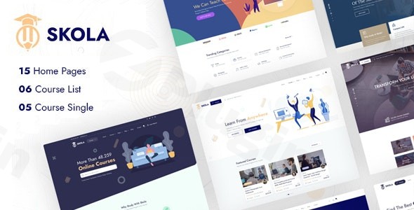 skola lms online courses wordpress theme plugin - Download WordPress Themes in One Place​
