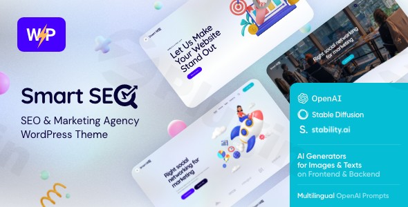 smartseo seo marketing services wordpress theme plugin - Download WordPress Themes in One Place​