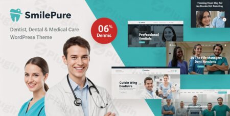 smilepure dental medical care wordpress theme plugin - Smilepure - Dental & Medical Care Wordpress Theme