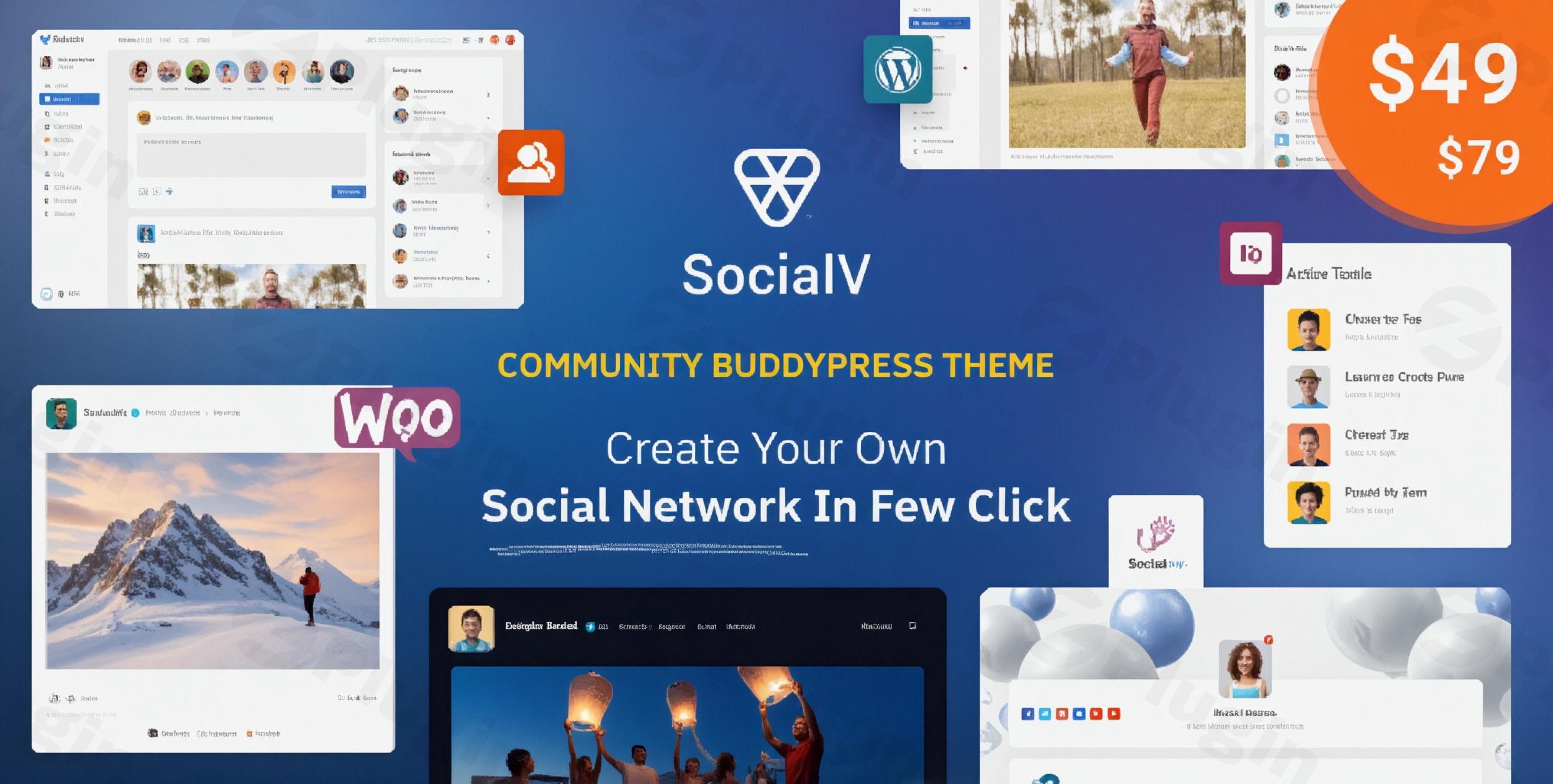 socialv social network and community buddypress theme plugin - Download WordPress Themes in One Place​