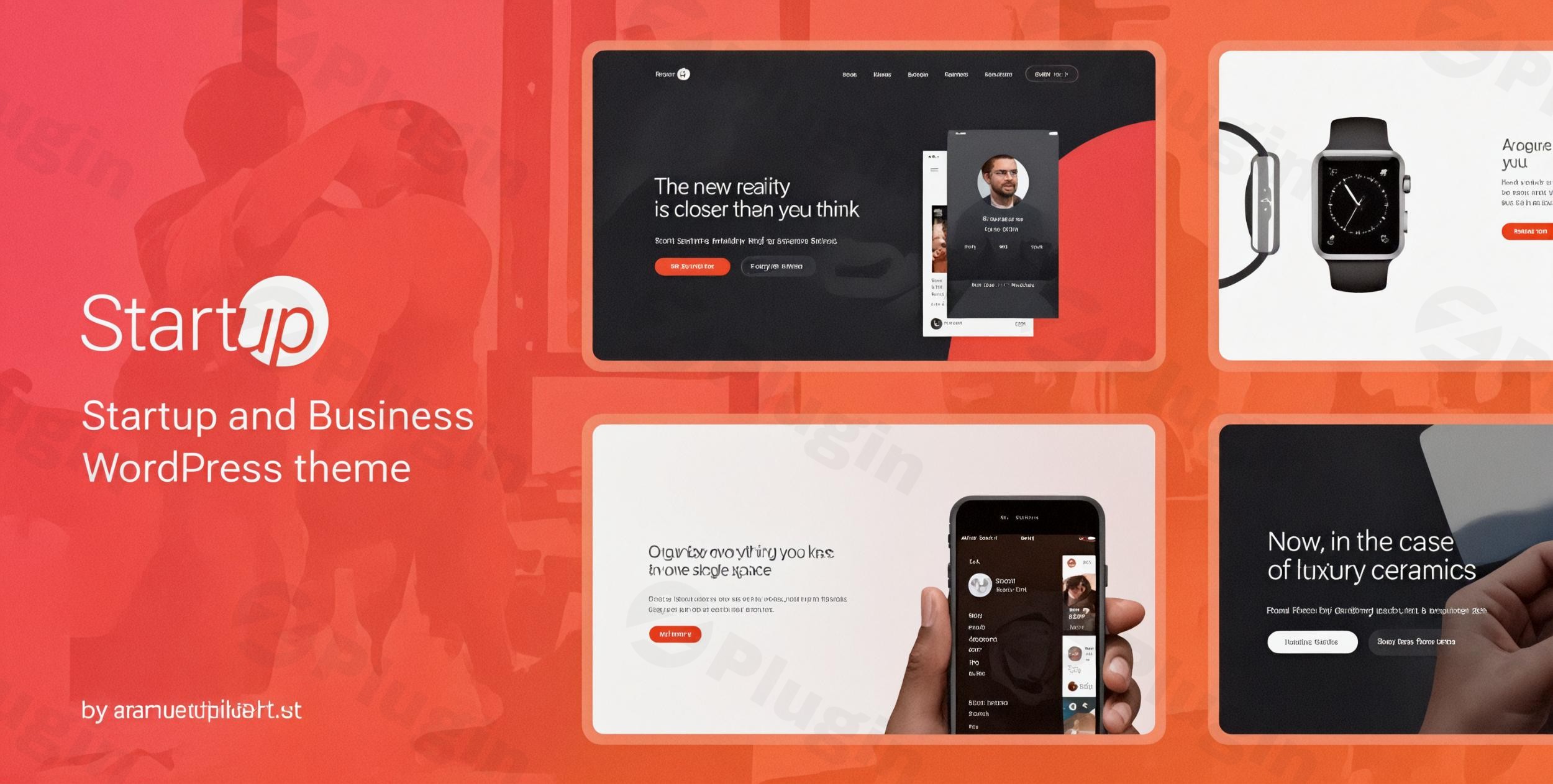 startup company wordpress theme for business technology plugin - Download WordPress Themes in One Place​