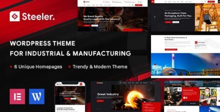 steeler industrial manufacturing wordpress theme plugin - Steeler - Industrial & Manufacturing Wordpress Theme