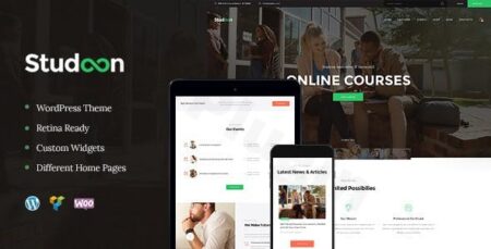 studeon an education center training courses wordpress theme plugin - Studeon | An Education Center & Training Courses Wordpress Theme