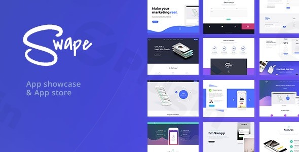 swape app showcase app store wordpress theme plugin - Download WordPress Themes in One Place​