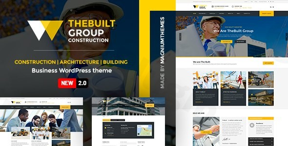 thebuilt construction and architecture wordpress theme plugin - Download WordPress Themes in One Place​