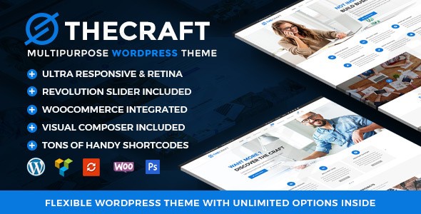 thecraft responsive multipurpose premium wordpress theme plugin - Download WordPress Themes in One Place​
