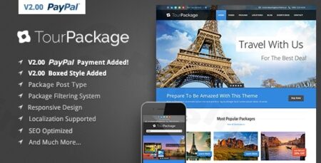 tour package wordpress travel tour theme plugin - Tour Package - Wordpress Travel/tour Theme