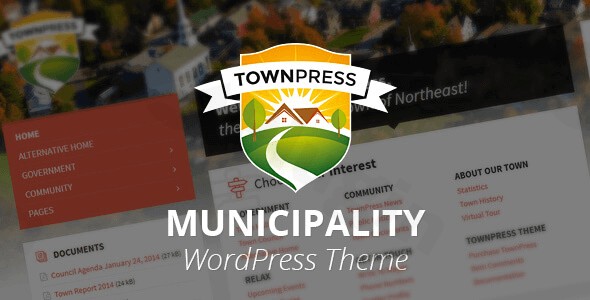 townpress municipality wordpress theme plugin - Download WordPress Themes in One Place​