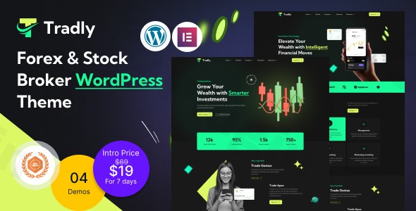 tradly forex stock broker wordpress theme plugin - Download WordPress Themes in One Place​