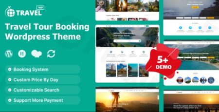 travel tour booking wordpress theme plugin - Travel - Tour Booking Wordpress Theme