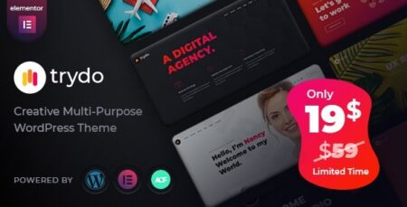 trydo creative agency portfolio wordpress theme plugin - Trydo - Creative Agency & Portfolio Wordpress Theme