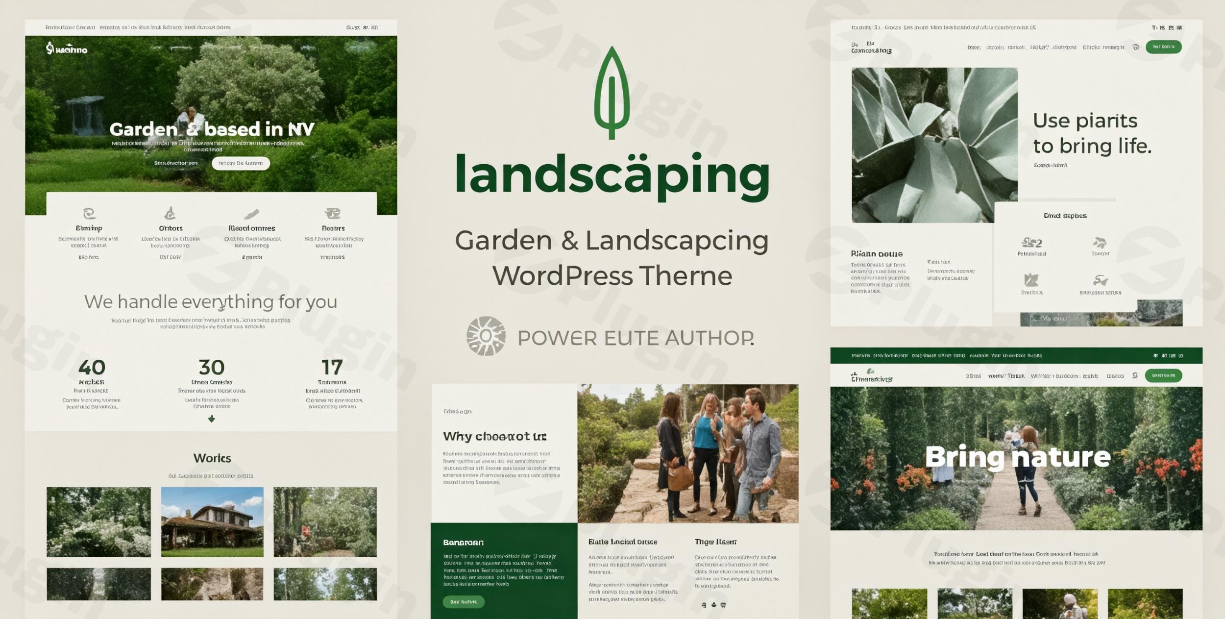 verdantia landscaping and garden wordpress theme plugin - Download WordPress Themes in One Place​