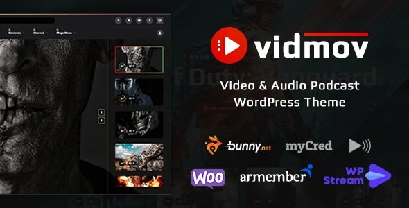 vidmov video wordpress theme by beeteam368 plugin - Download WordPress Themes in One Place​