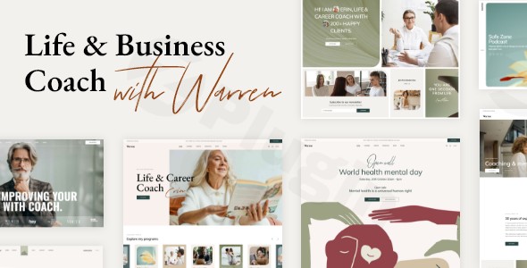 warren life and business coach wordpress theme plugin - Download WordPress Themes in One Place​