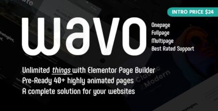 wavo creative portfolio agency themes plugin - Wavo - Creative Portfolio & Agency Themes