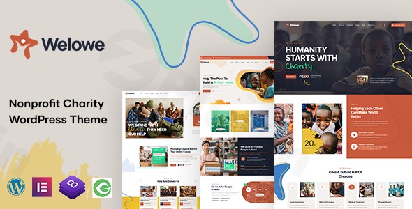 welowe nonprofit charity wordpress theme plugin - Download WordPress Themes in One Place​