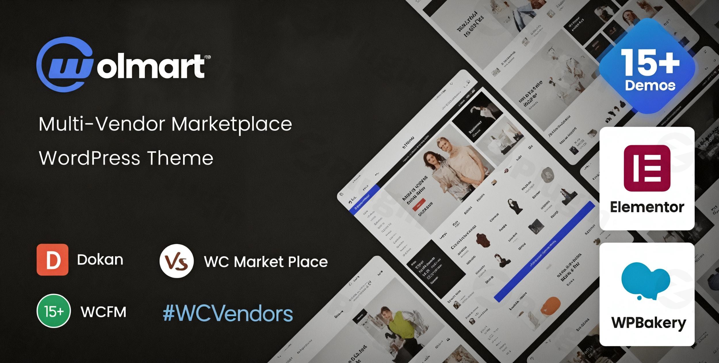 wolmart multi vendor marketplace woocommerce theme plugin - Download WordPress Themes in One Place​