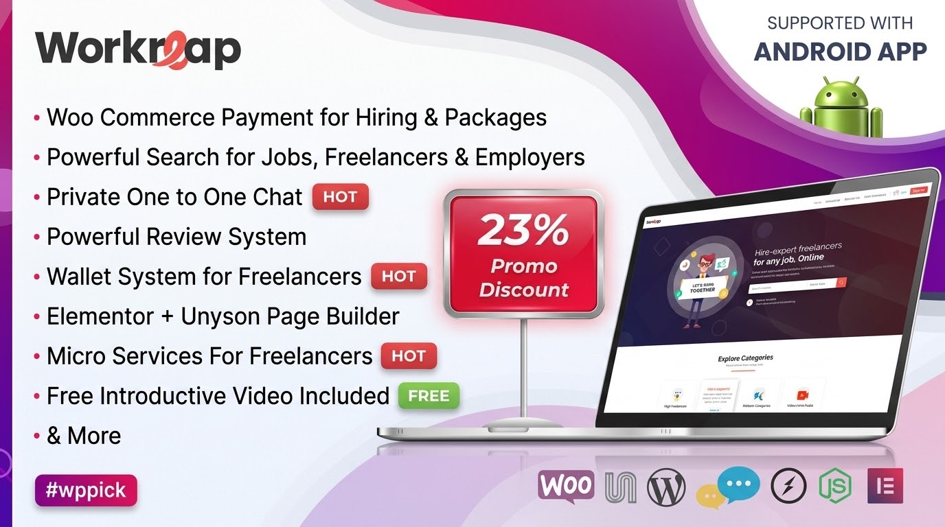 workreap freelance marketplace wordpress theme feature - Download WordPress Themes in One Place​