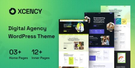 xcency digital agency wordpress theme plugin - Xcency - Digital Agency Wordpress Theme