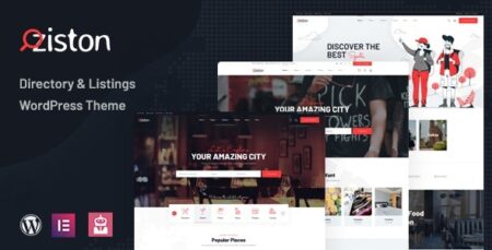ziston directory listing wordpress theme plugin - Ziston - Directory Listing Wordpress Theme