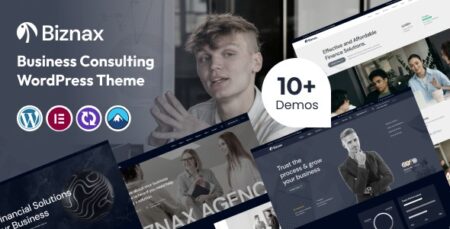 biznax business consulting wordpress theme plugin - Biznax - Business Consulting Wordpress Theme