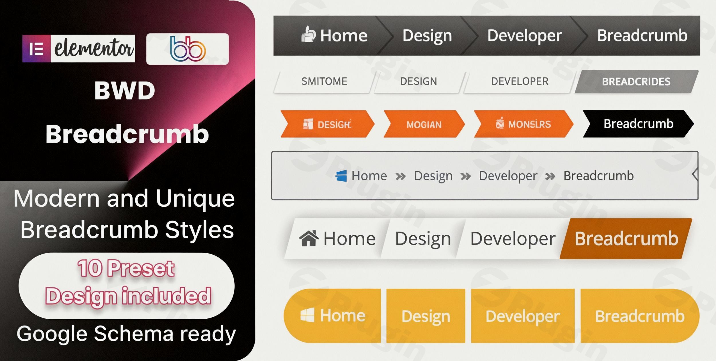bwd breadcrumb addon for elementor plugin - Download the Best WordPress Plugins in One Place​