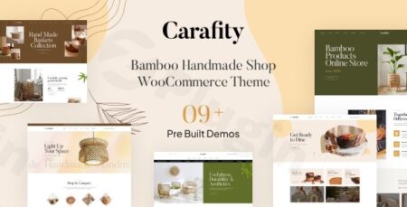 carafity bamboo handmade shop woocommerce theme plugin - Carafity - Bamboo Handmade Shop Woocommerce Theme