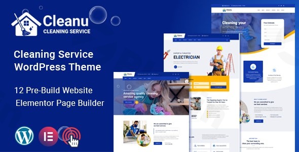 cleanu cleaning services wordpress theme plugin - Download WordPress Themes in One Place​